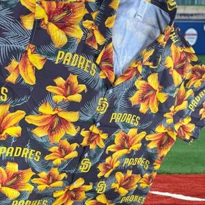 San Diego Padres Hawaiian Shirt Men XL MLB Floral Baseball Tatis Machado SD